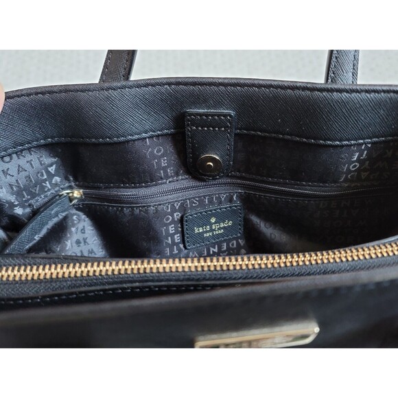 EUC KATE SPADE Black Laurel Way Evangelie Satchel Crossbody Bag - Picture 8 of 15